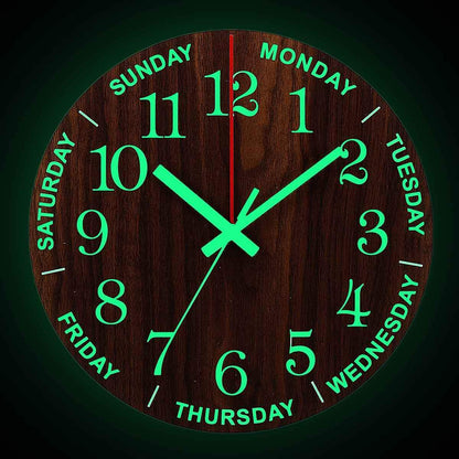 BowLift | 12 Inch Luminous Wall Clocks Home Decor Bedroom Decor