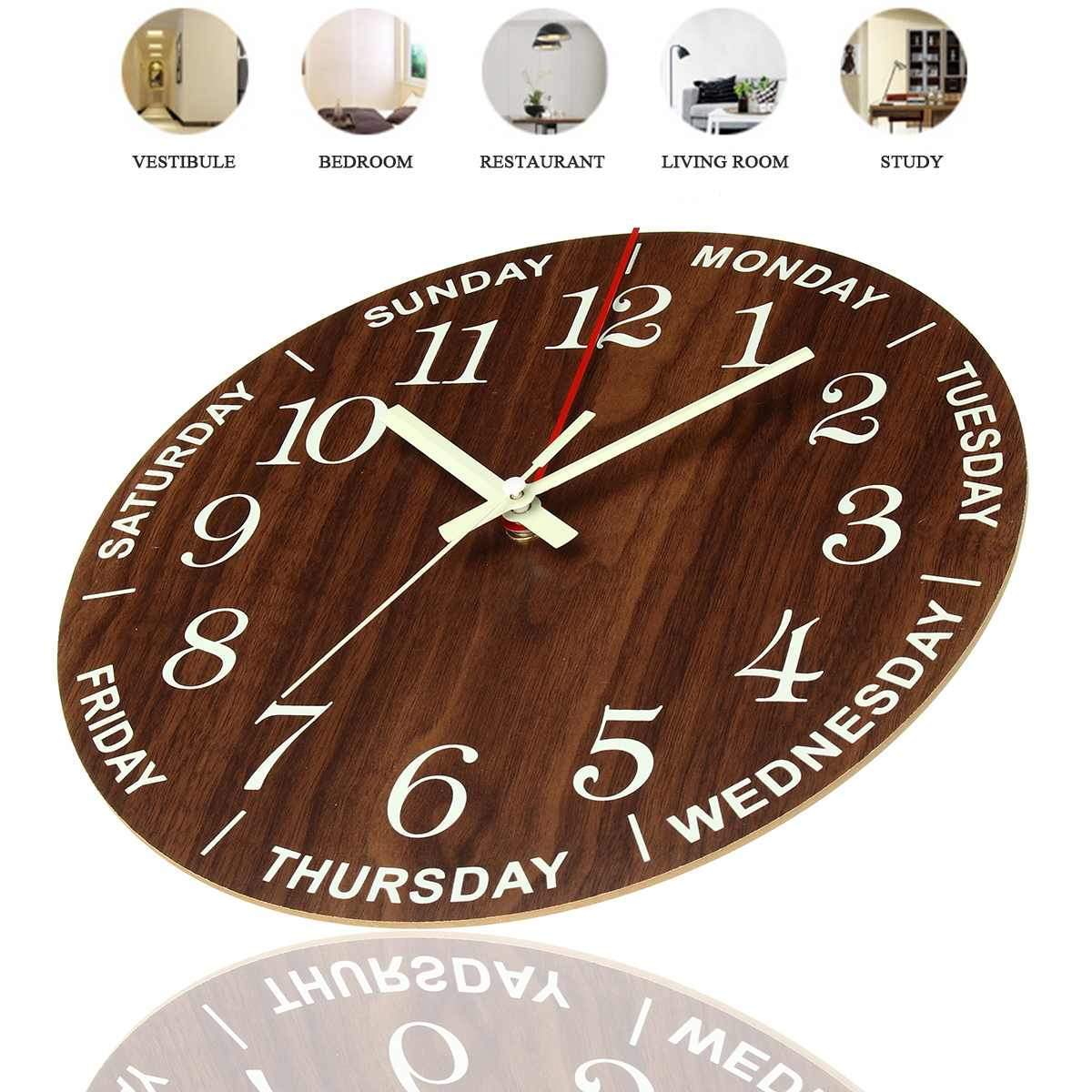 BowLift | 12 Inch Luminous Wall Clocks Home Decor Bedroom Decor