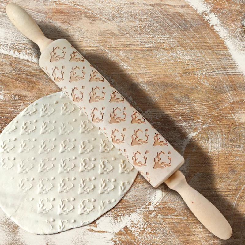 Skanto | Hand-Engraved Rolling Pin for Perfect Pastries
