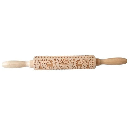 Skanto | Hand-Engraved Rolling Pin for Perfect Pastries