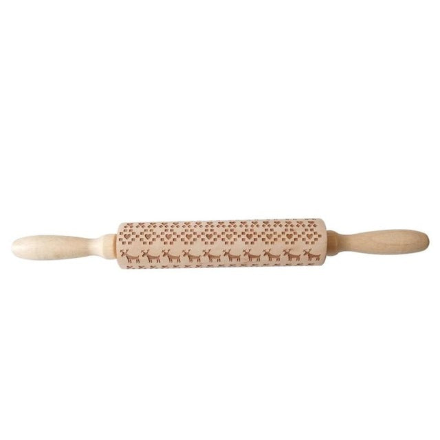 Skanto | Hand-Engraved Rolling Pin for Perfect Pastries