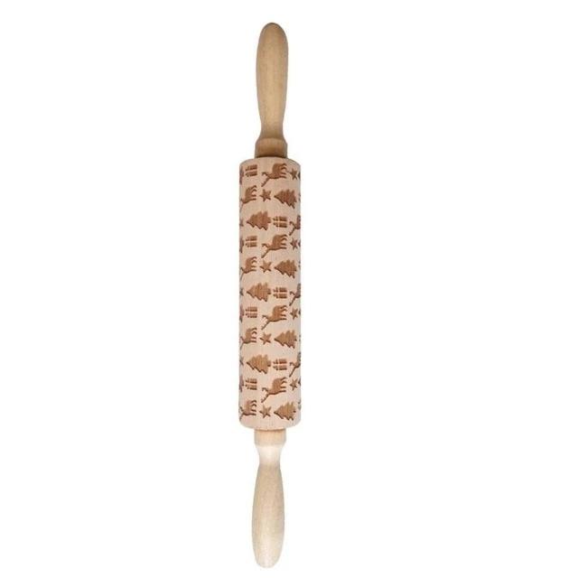 Skanto | Hand-Engraved Rolling Pin for Perfect Pastries