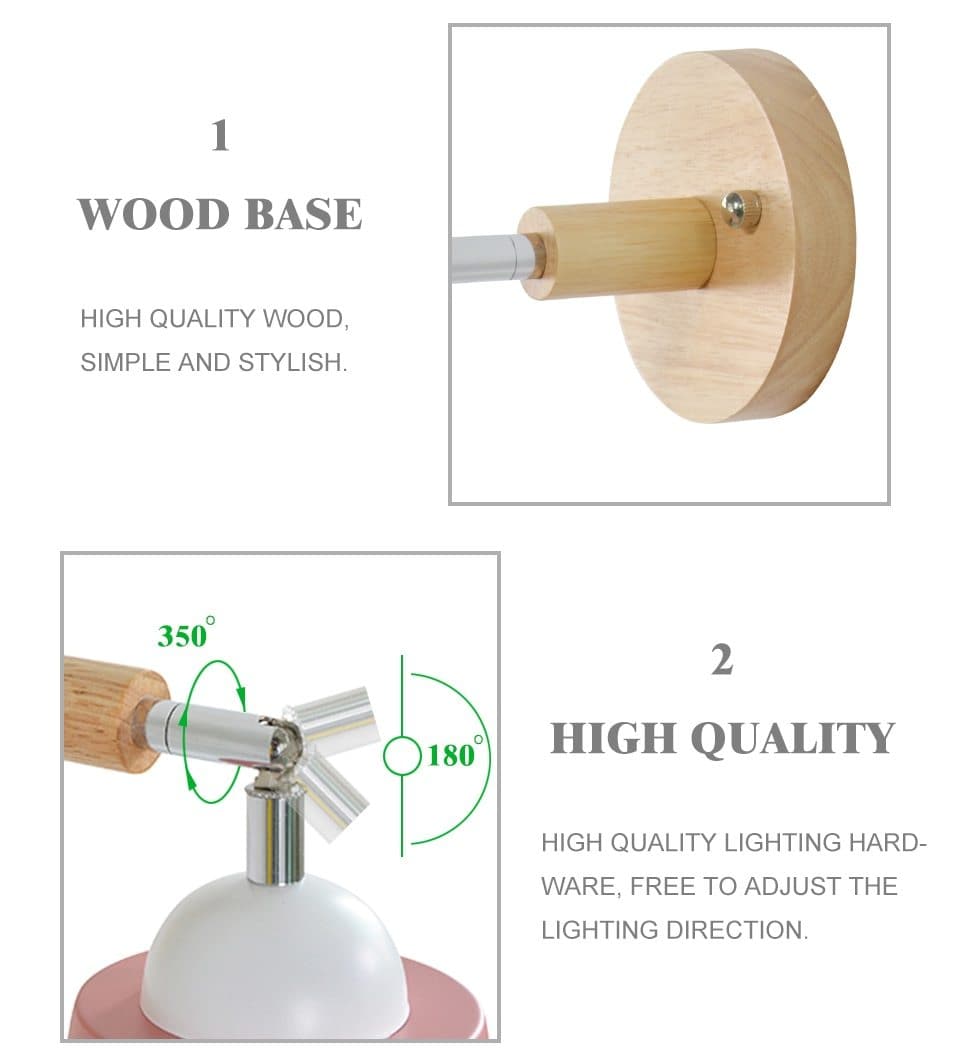 Rotatable Collin Wall Light with Pull Chain Switch | Kalsten