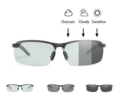Photochromic sunglasses with polarized lenses
