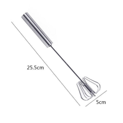 Stainless steel semi-automatic whisk | Karnz