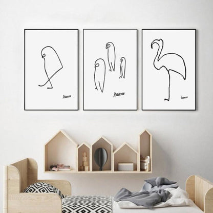 Animal Sketches - Canvas Wall Art Paintings