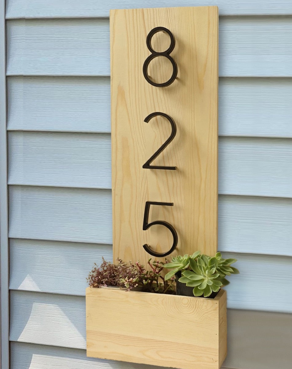 Modern house number