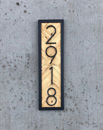 Modern house number