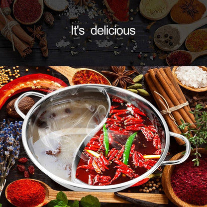 Hot Pot Twin Divided Stainless Steel Pan | Brehn