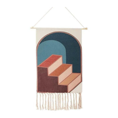 Skanto | Hand-Woven Cotton Wall Tapestry with Geometric Pattern