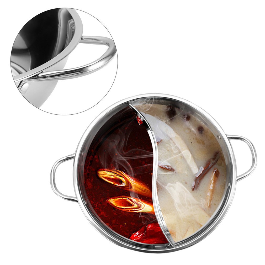 Hot Pot Twin Divided Stainless Steel Pan | Brehn