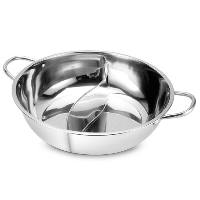 Hot Pot Twin Divided Stainless Steel Pan | Brehn