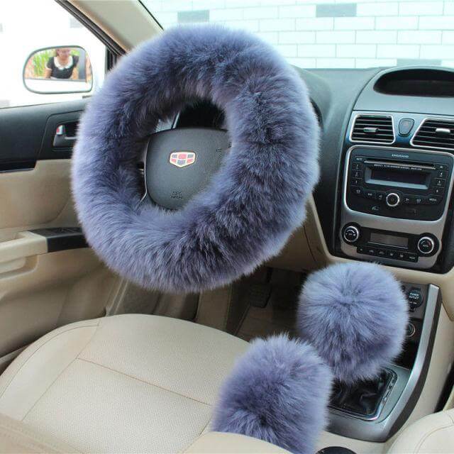 BowLift | Universal Plush Warm Steering Wheel Cover