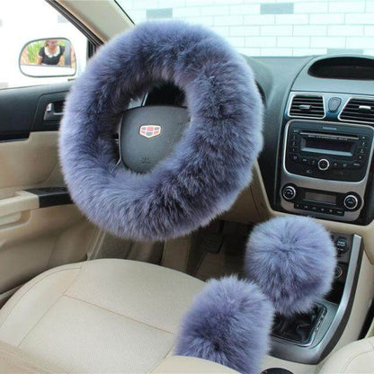 BowLift | Universal Plush Warm Steering Wheel Cover