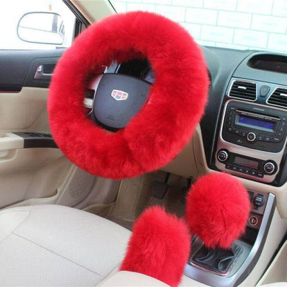 BowLift | Universal Plush Warm Steering Wheel Cover