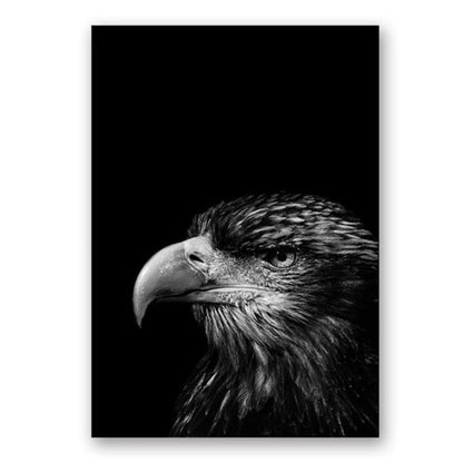 Nature, African Wildlife, Wild Animals, Black and White - Canvas Print
