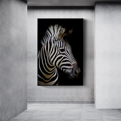 Nature, African Wildlife, Wild Animals, Black and White - Canvas Print
