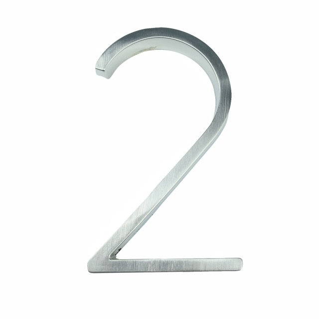 Brehn | Silver modern house numbers