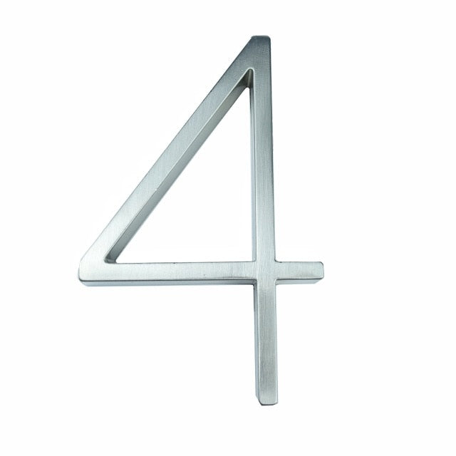 Brehn | Silver modern house numbers