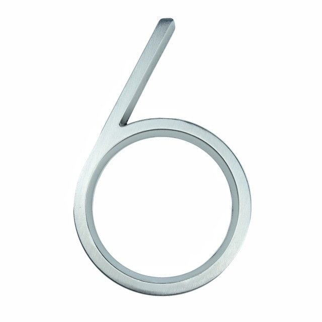 BowLift | Silver modern house numbers