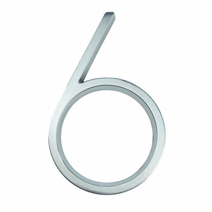BowLift | Silver modern house numbers