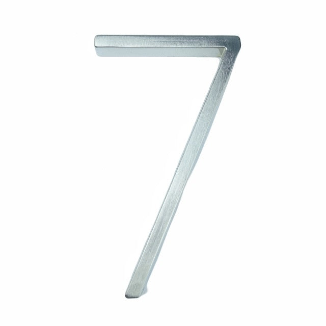 Brehn | Silver modern house numbers