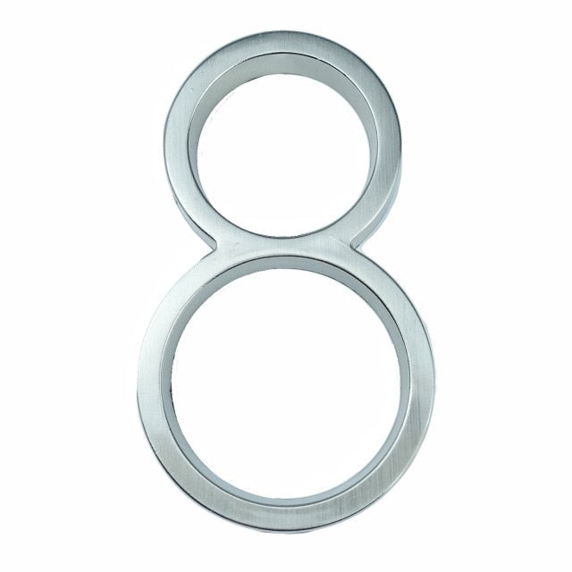 Brehn | Silver modern house numbers
