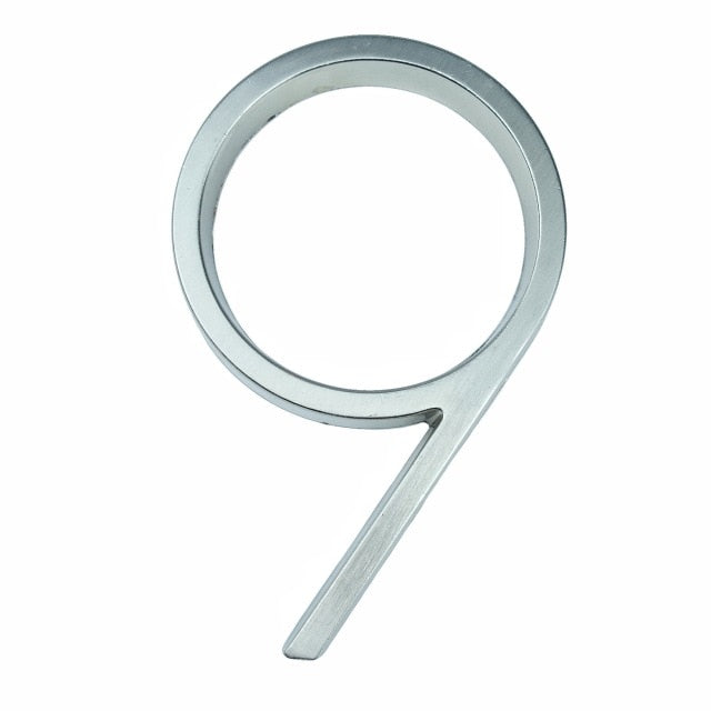 Brehn | Silver modern house numbers