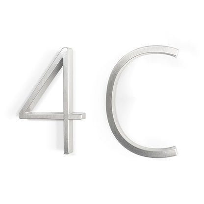 BowLift | Silver modern house numbers