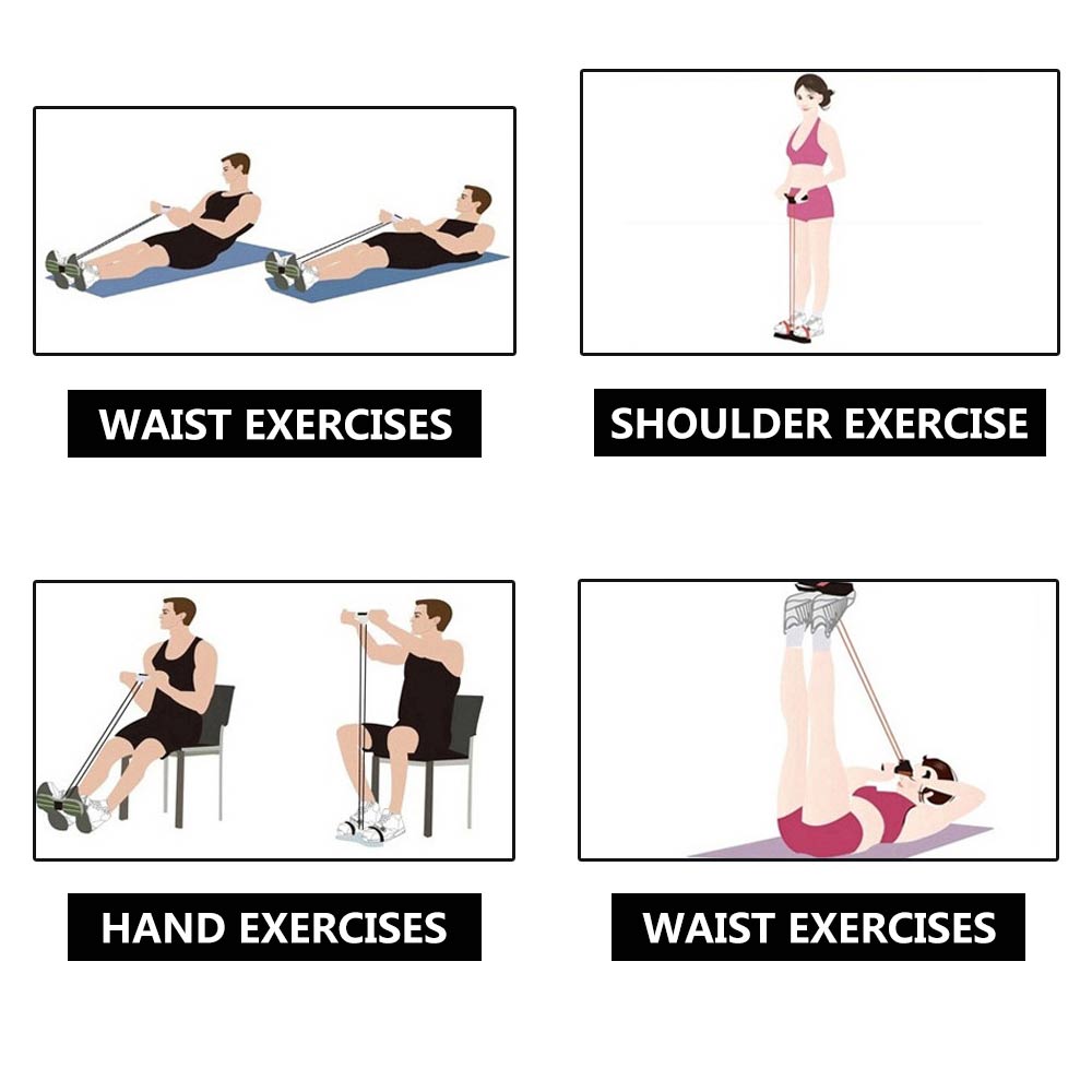 Skanto | Fitness Resistance Band with Pedals