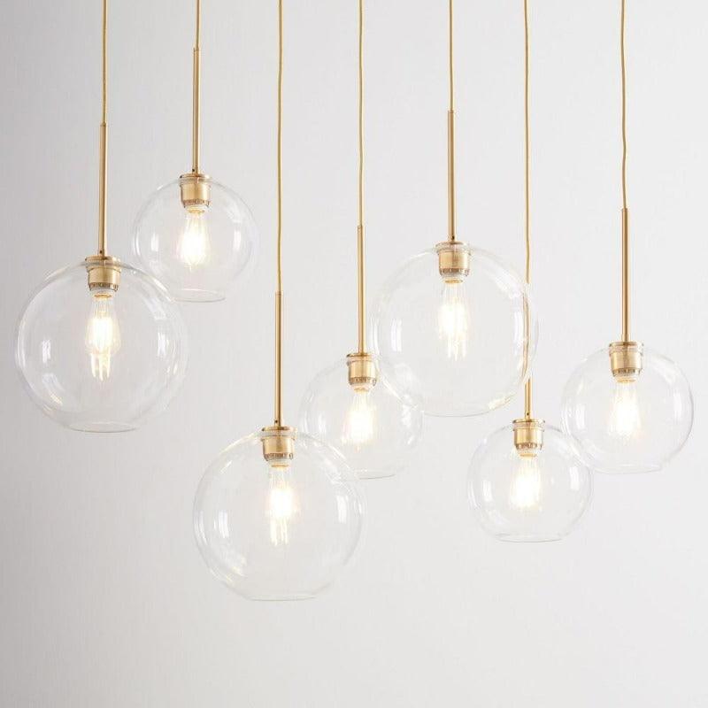 Frendorf | Glass ball pendant light | Modern Brass Design