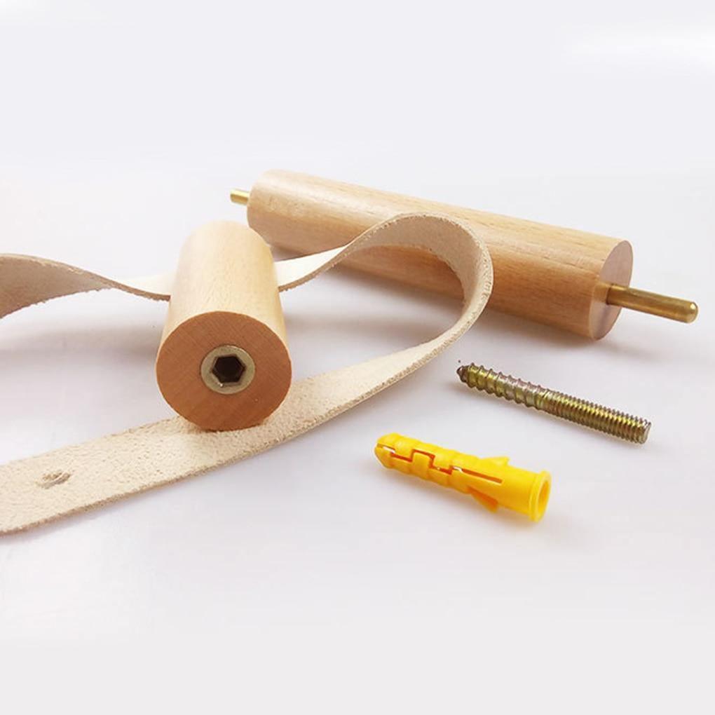 Skanto | High-Quality Toilet Paper Holder | Oak & Faux Leather | Minimalist Bathroom Design