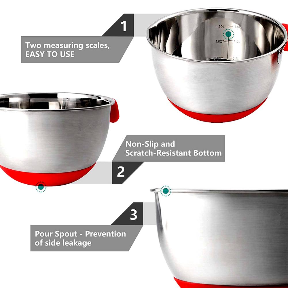 BowLift | Non-Slip Multifunctional Grater Mixing Bowls