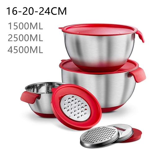 BowLift | Non-Slip Multifunctional Grater Mixing Bowls