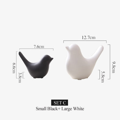 Nordic Creative Ceramic Bird Figures | Karnz