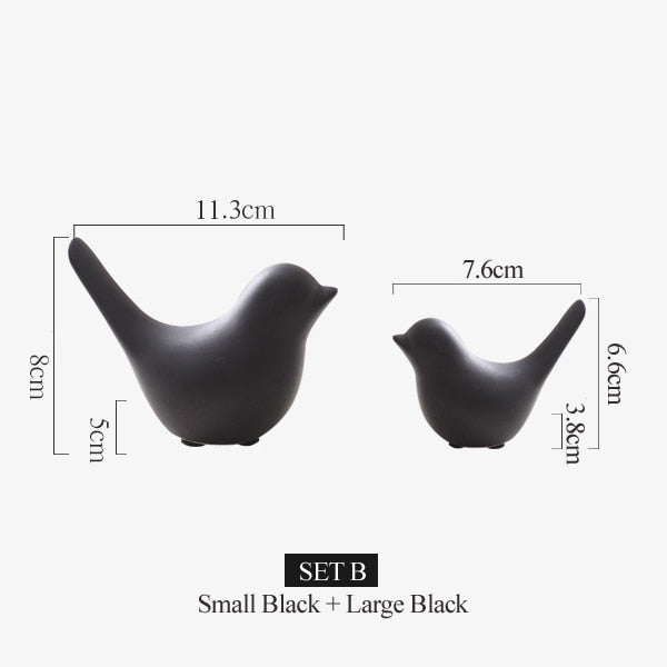 Nordic Creative Ceramic Bird Figures | Karnz