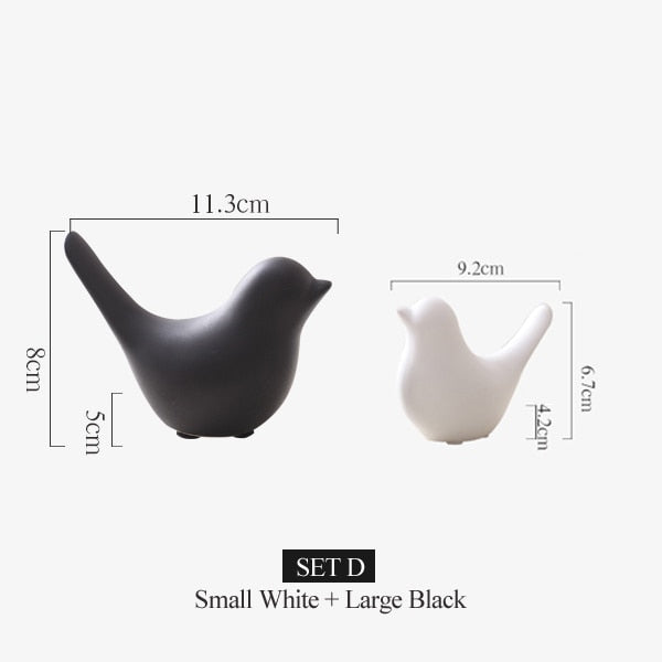 Nordic Creative Ceramic Bird Figures | Karnz