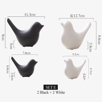 Nordic Creative Ceramic Bird Figures | Karnz
