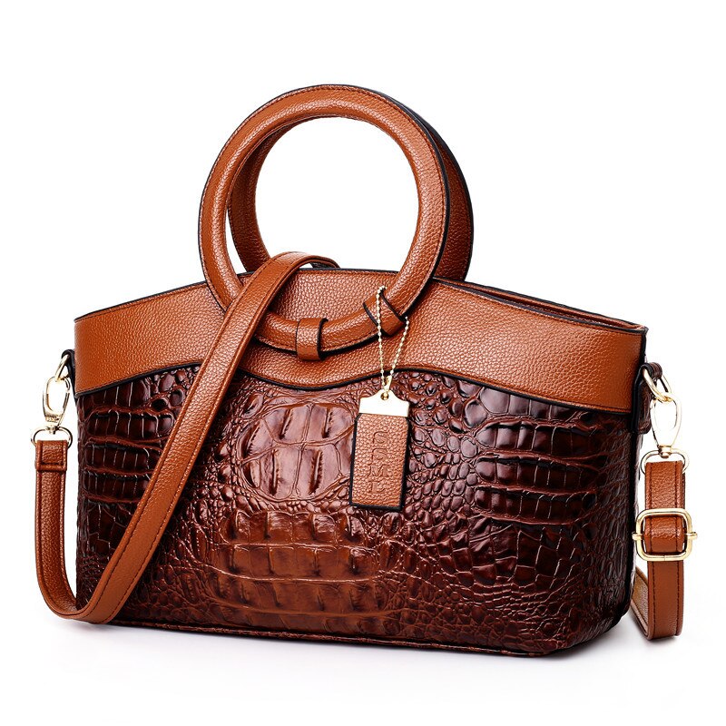 Skanto | Leather Crocodile Bag – with handmade details