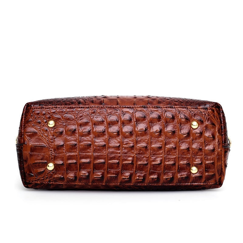 Sandsberg Leather Crocodile Bag – with handmade details