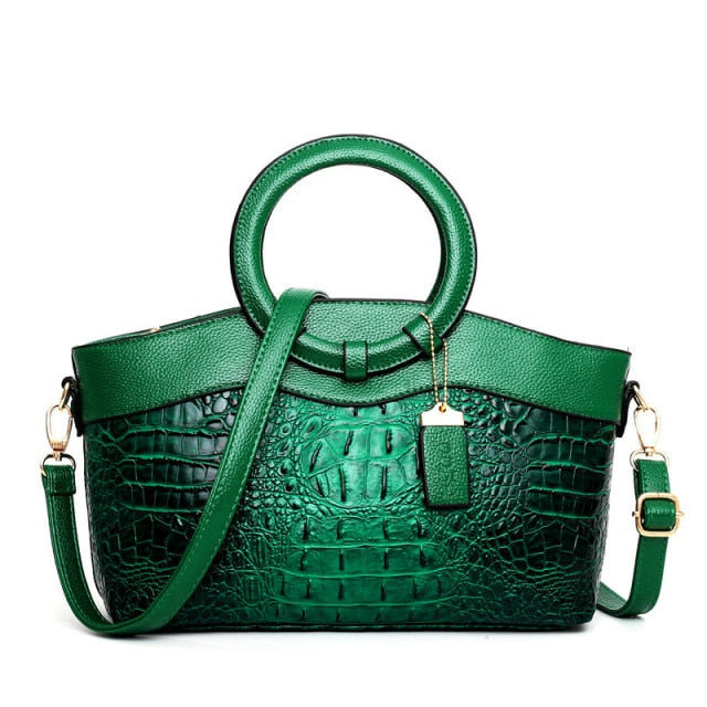 Skanto | Leather Crocodile Bag – with handmade details
