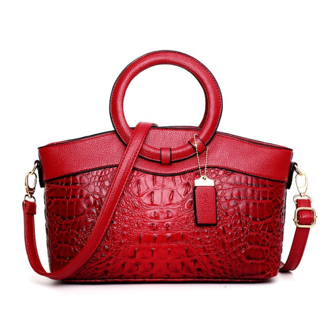 Sandsberg Leather Crocodile Bag – with handmade details