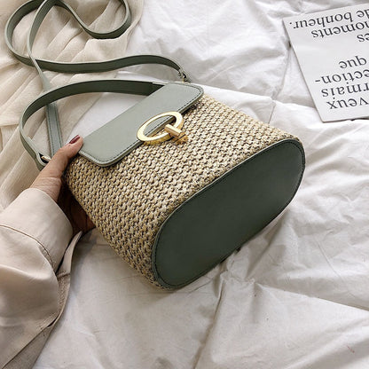 Skanto | Eva Straw Chic Bag – Lightweight Summer Bag with Shoulder Strap