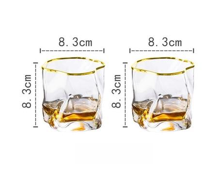 Skanto | Distorted Texture Whisky Glass Set