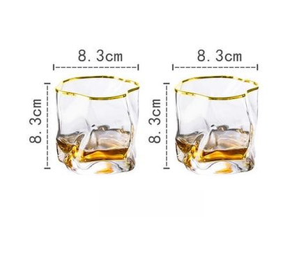 Skanto | Distorted Texture Whisky Glass Set