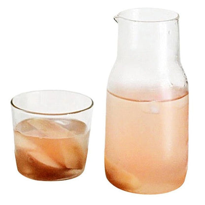 Carafe and Glass in Vibrant Water Glass