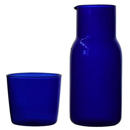 Carafe and Glass in Vibrant Water Glass