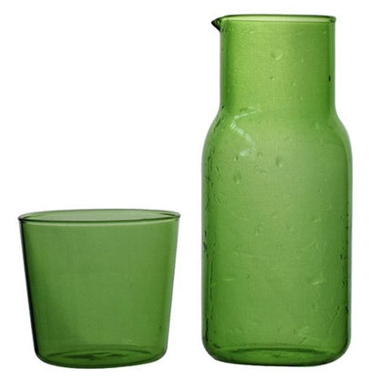 Carafe and Glass in Vibrant Water Glass