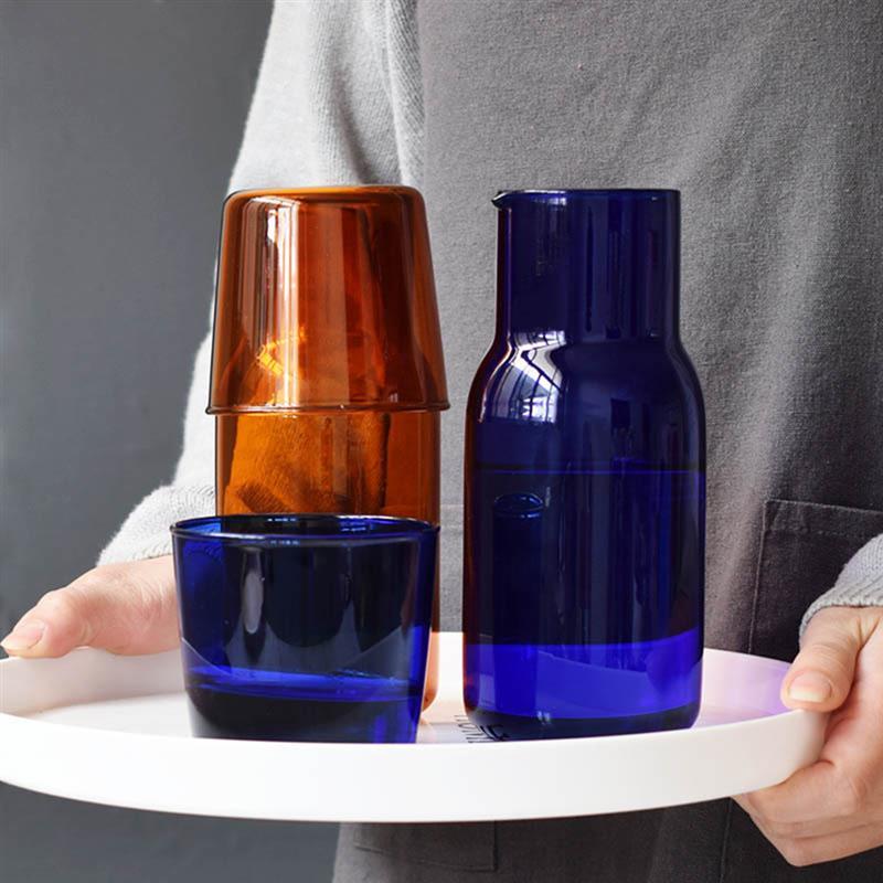 Carafe and Glass in Vibrant Water Glass