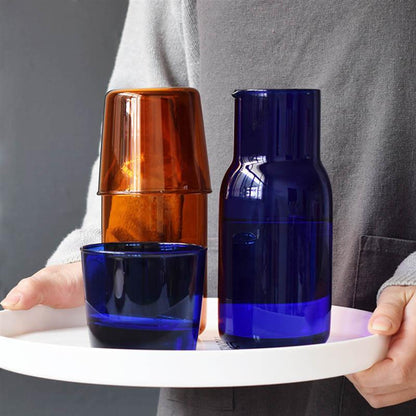 Carafe and Glass in Vibrant Water Glass